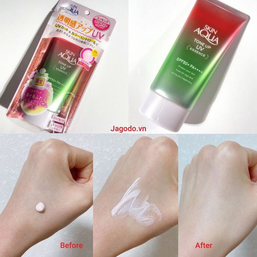Skin Aqua Tone Up Essence Felicidad Aura Spf50+ Pa