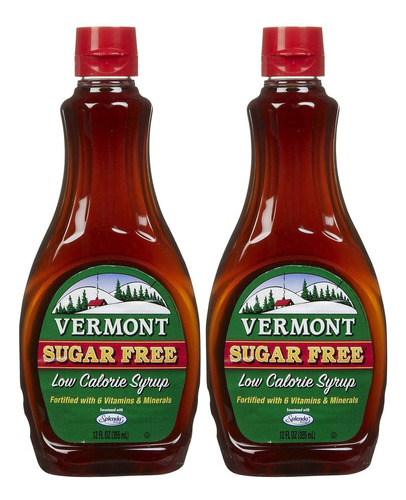 Maple Grove Farms Vermont Jarabe Sin Azucar, 12 Onzas Liquid