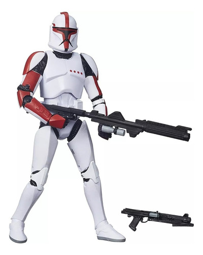 Clone Trooper Captain #13 Black Series 6¨ Rojo Phase 1