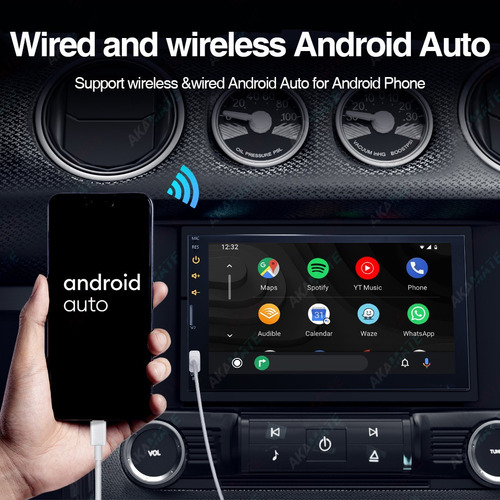 7'' 2 Din Auto Estéreo Carplay Mirrorlink Pantalla Táctil