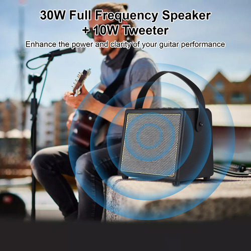 Altavoz De Guitarra De Madera Rowin 30w Amplificador Eléctri