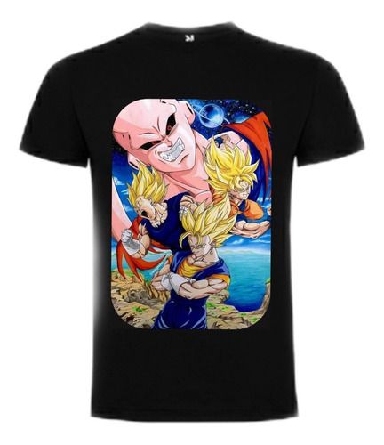 Polera Dragon Ball Z Diseño Exclusivo Vegetto 100% Algodón