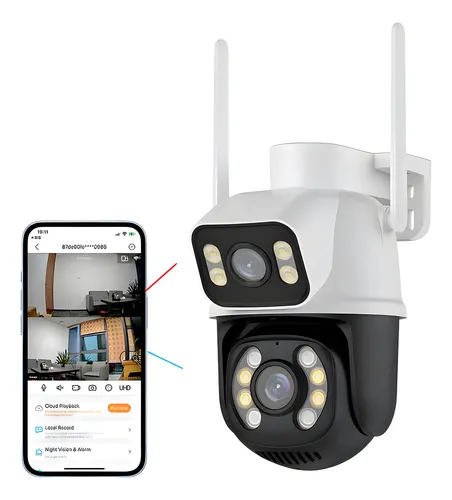 comprar WiFI Smart Camera A28 Externa Cor Branco\u002FPreto