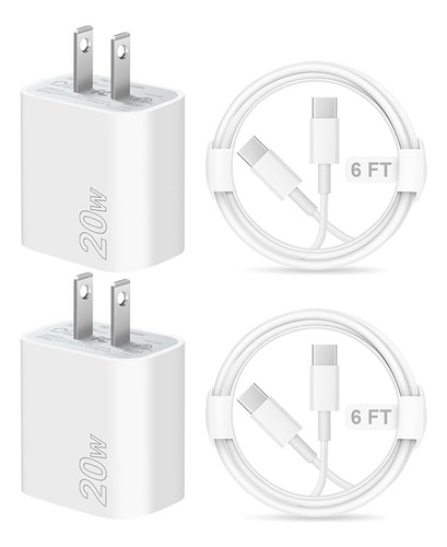 Paquete De 2 2 Para iPhone 15 Cargador Y Cable Tipo C Cargad