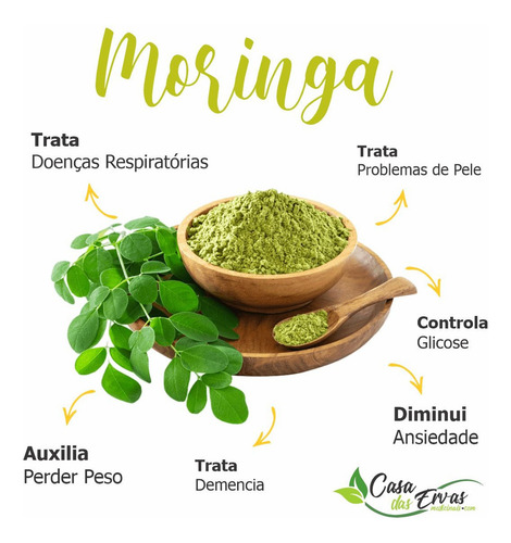 Kit C/3 Muringaá - 360 Cápsulas 500mg Sem Sabor