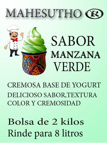 Base  Helado De Yogurt Manzana Verde