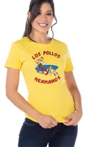 Comprar Playera De Dama Amarila Los Pollos Hermanos Gus Breaking Bad