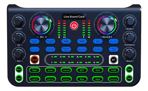 Mini Mezclador De Sonido Portátil Voice Changer Para Dj