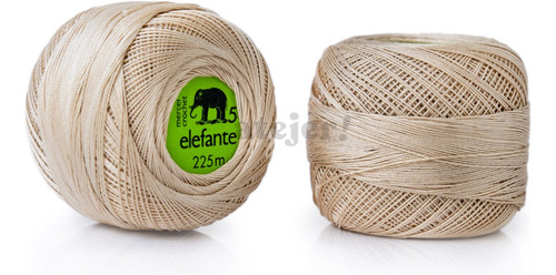 Imagen 9 de 10 de Hilo Algodon Crochet Elefante - Tit 50 X 10 Ovillos 225 Mts