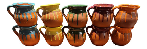Jarrito De Barro Artesanal Cap 355 Ml Pack 24 Pzs