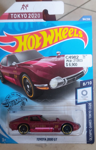 Hot Wheels Toyota 2000 Gt, Version Olimpiadas Tokyo 2020! 