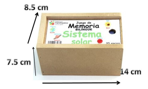 Didacticios Juego Memoria Sistema Solar Aprendizaje Bilingue