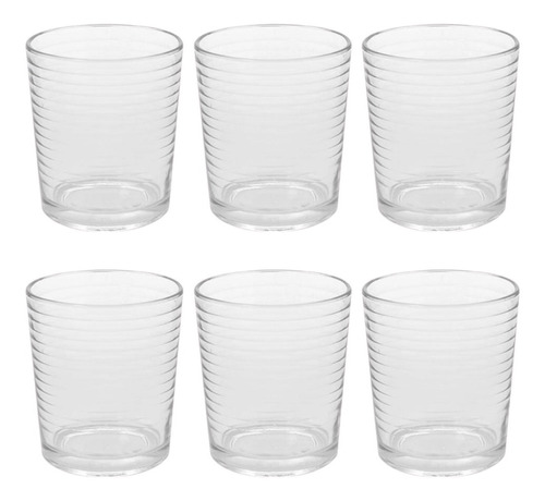 Vaso Juliana Blanco Durax Trago Jugo 250 Ml X12 Uni. Velas 