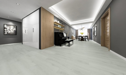 Imagen 2 de 2 de Piso Vinilico Max Core Spc 4mm Atelier Blanco