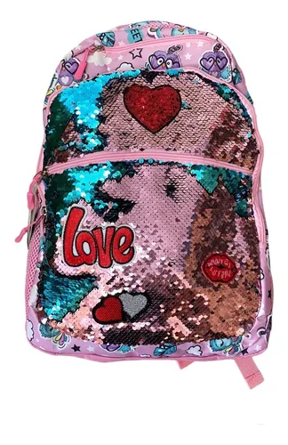 Mochilas escolares con brillos sales