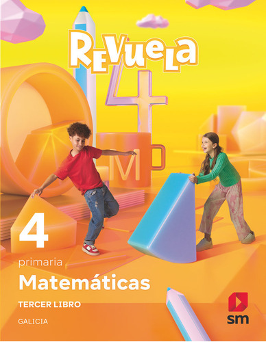 MATEMATICAS 4ÃÂºEP TRIM TEMATICOS GALICIA REVUELA 23, de VV. AA.. Editorial EDICIONES SM, tapa blanda en español