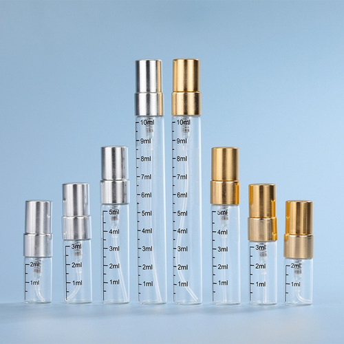 50 Mini Atomizador De Perfume, Botella De Vidrio Transparent