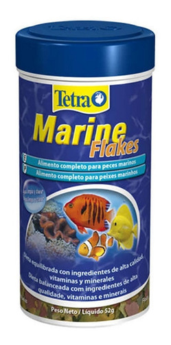 Ração Tetra Marine Flakes 52g