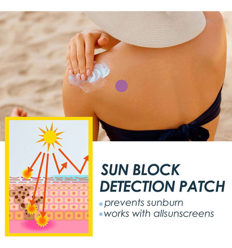Parche De Detección De Bloqueador Solar, Parche De Protecció