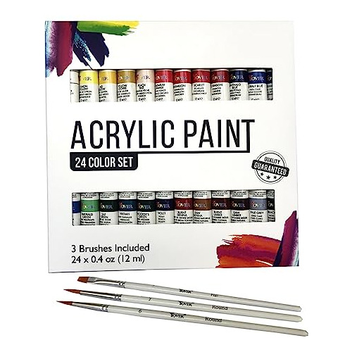 Wdfffe Art Painting Supplies Art Paints 24 Colors 12ml Acryl