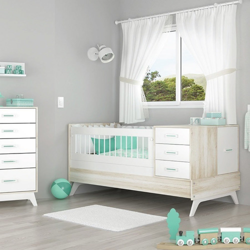 Imagen 3 de 6 de Cuna Funcional Linnea Bebe La Valenziana Envío Gratis Caba