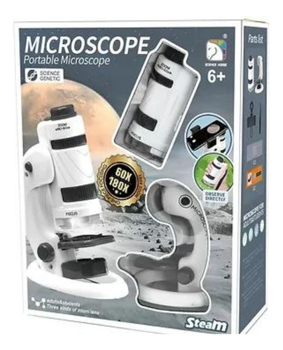 Microscópico Educacional Con Kit De Accesorios Niños Am58