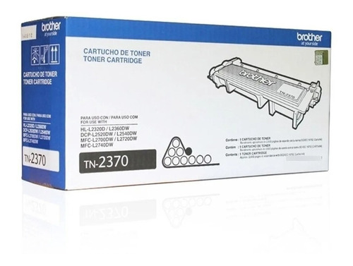 Toner Original Brother Tn2370 Negro Tn-2370 Hl2320 Dcp2540