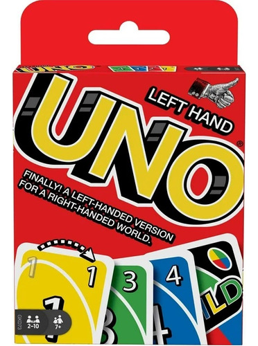 Juego De Cartas Uno Para Zurdos, Original Mattel.-