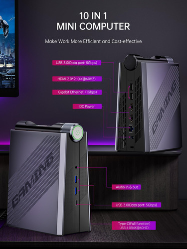 Mini Pc Gaming Acemagician S3a Ryzen 9 16gb 512gb Ssd