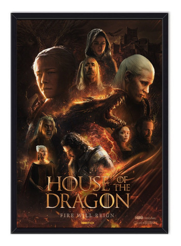 Cuadro - Póster La Casa Del Dragon - Game Of Thrones