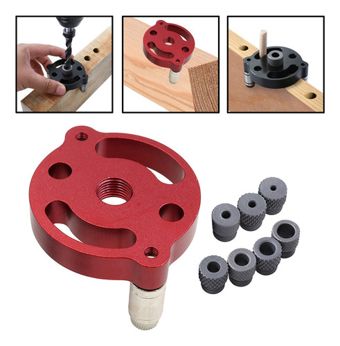 Taladro Perforador 3 En 1 Para Carpintería, Color Rojo 70 Mm