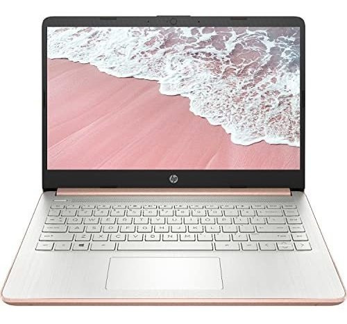 Laptop Hp 14'' Intel Quad-core 32gb Ram 64gb W11 -rosa