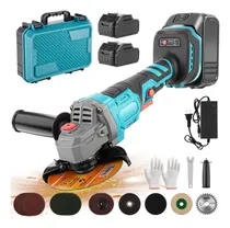 Comprar Esmeriladora Angular Inalámbrica 2 Baterías 1500w Pulidoras