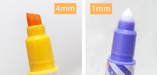 Imagen 6 de 6 de Resaltadores Magicos Cambia De Color X12 Unidades