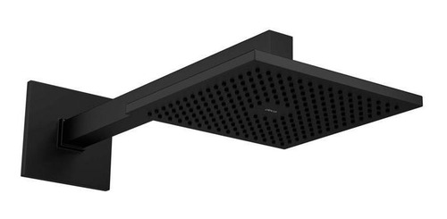 .chuveiro Com Tubo De Parede Quadrado Black Matte