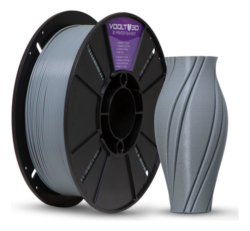 Voolt3D PETG filamento gris 1kg de 1.75mm