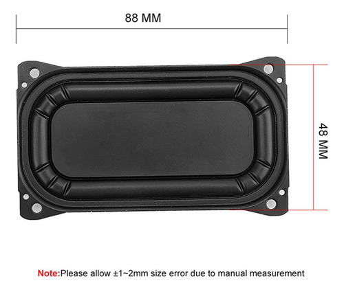 2pcs Altavoz Placa De Pasiva De Resistente De Graves De