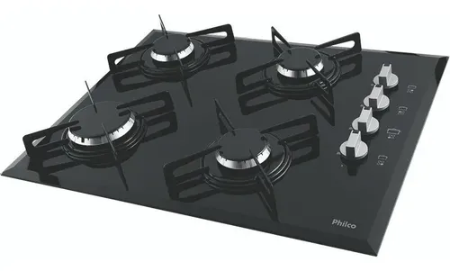 Cooktop 4 Bocas A Gás Cook Chef 4 Preto  Philco