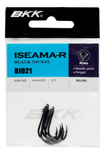 Anzol Bkk Iseama-r Black Bi021 Nº4 - Cartela C/ 10 Peças