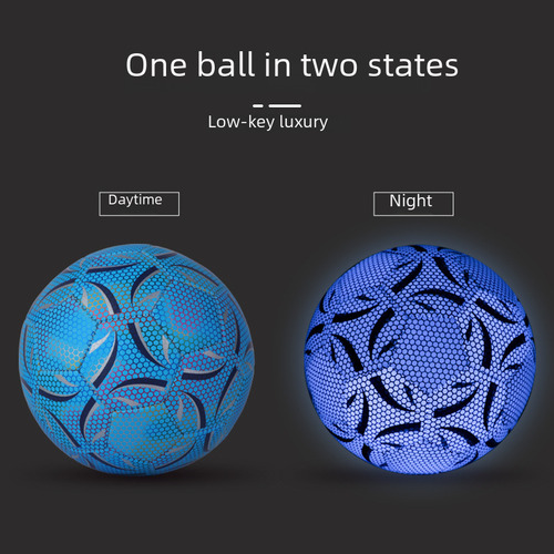 Balón De Fútbol Reflectante De Poliuretano Con Costura A Máq