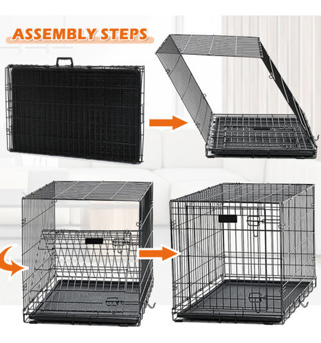 48 Extra Large Dog Crate Kennel Folding Pet Cage Kennel Nnk