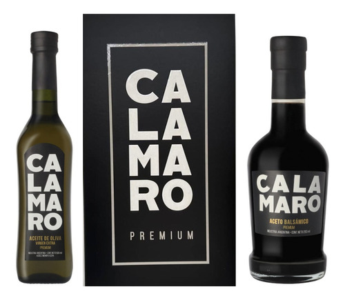 Box Premium Calamaro Oliva + Aceto En Caja Exclusiva