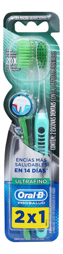 Cepillo de dientes Oral-B Pro-Salud Ultra Fino suave pack x 2 unidades