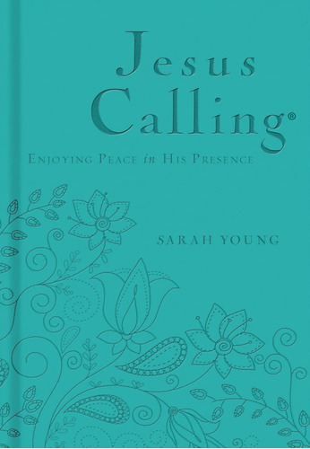 Libro Jesus Calling, Teal Leathersoft...inglés