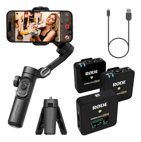 Micrófono Rode Wireless Go Il + Gimbal Estabilizador Factura