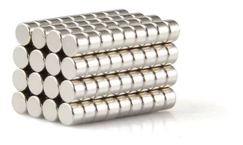2 piezas de imanes de neodimio CMS Magnetics de diámetro 1.26 x 1/4  pulgadas, grado N52 con agujero avellanado #10 – 1.9 veces más fuerte que  0.2