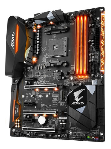 Tarjeta Madre Gigabyte Ga Ax370 Gaming K7 Amd Ddr4 64gb