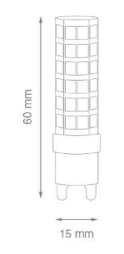 Lámpara Foco Bipin Luz Led G9 220v Sieteiluminacion