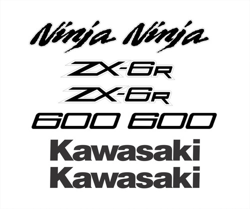 Kit Adesivos Kawasaki Ninja Zx6r Zx 6r 2012 Vermelha Zx612ve