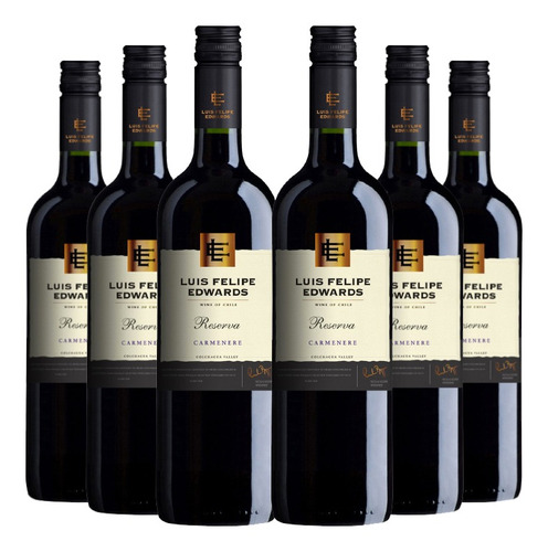 6 Vinos Luis Felipe Edwards Reserva Carmenere